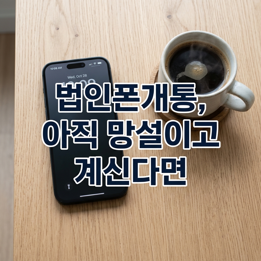 법인폰개통 아직 망설이고 계신다면